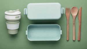 Boîte repas et couverts réutilisables écologiques